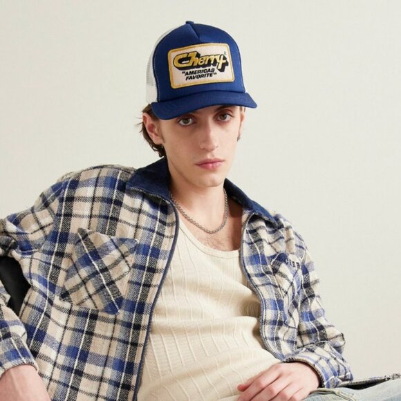 Cherry Los Angeles - America's Favorite Logo-Appliquéd Twill and Mesh Trucker - Picture 2 of 4